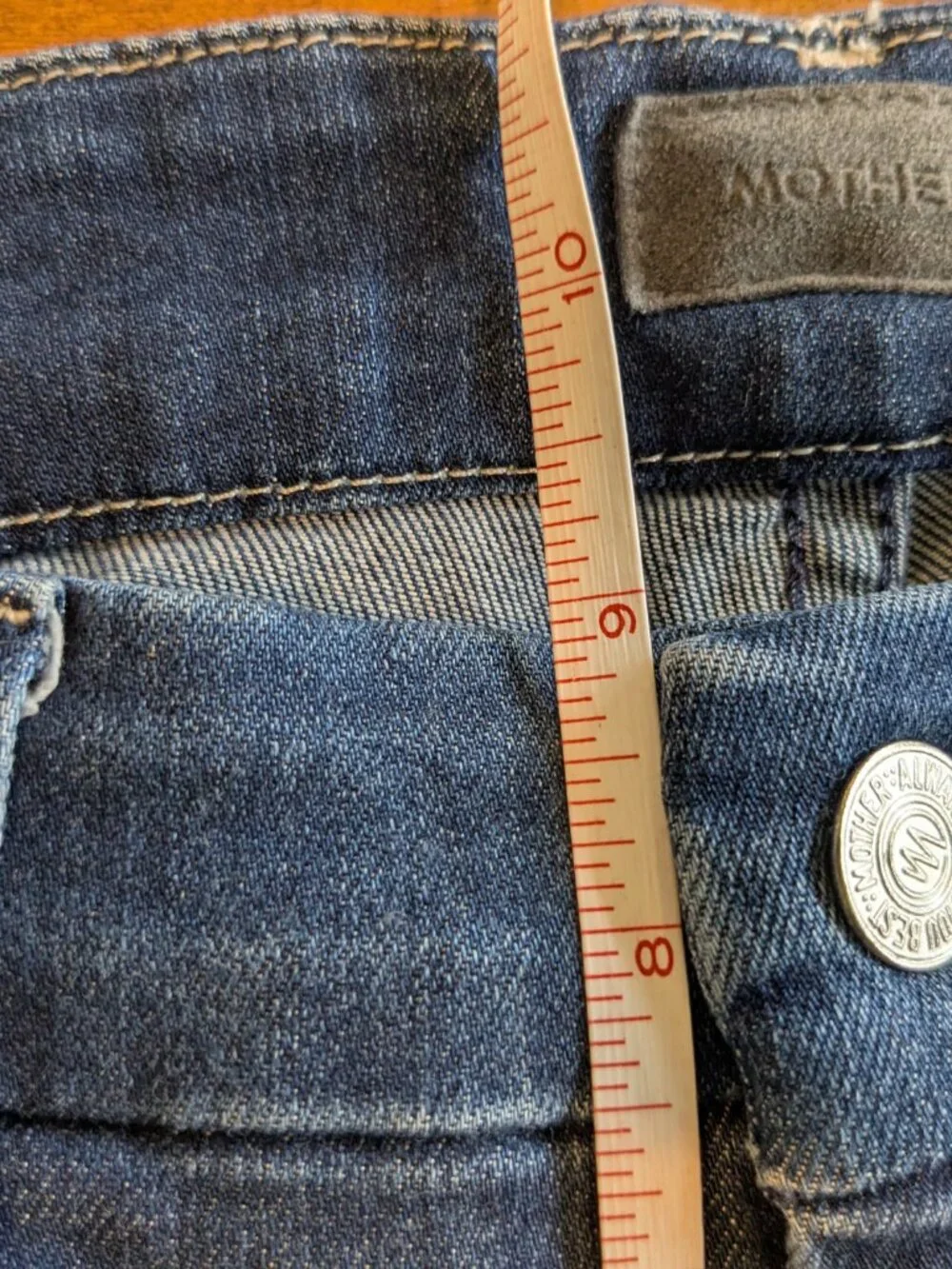 MOTHER Denim The Looker Ankle Skinny Jeans Sz 25 Tongue & Chic Mid Rise Stretch